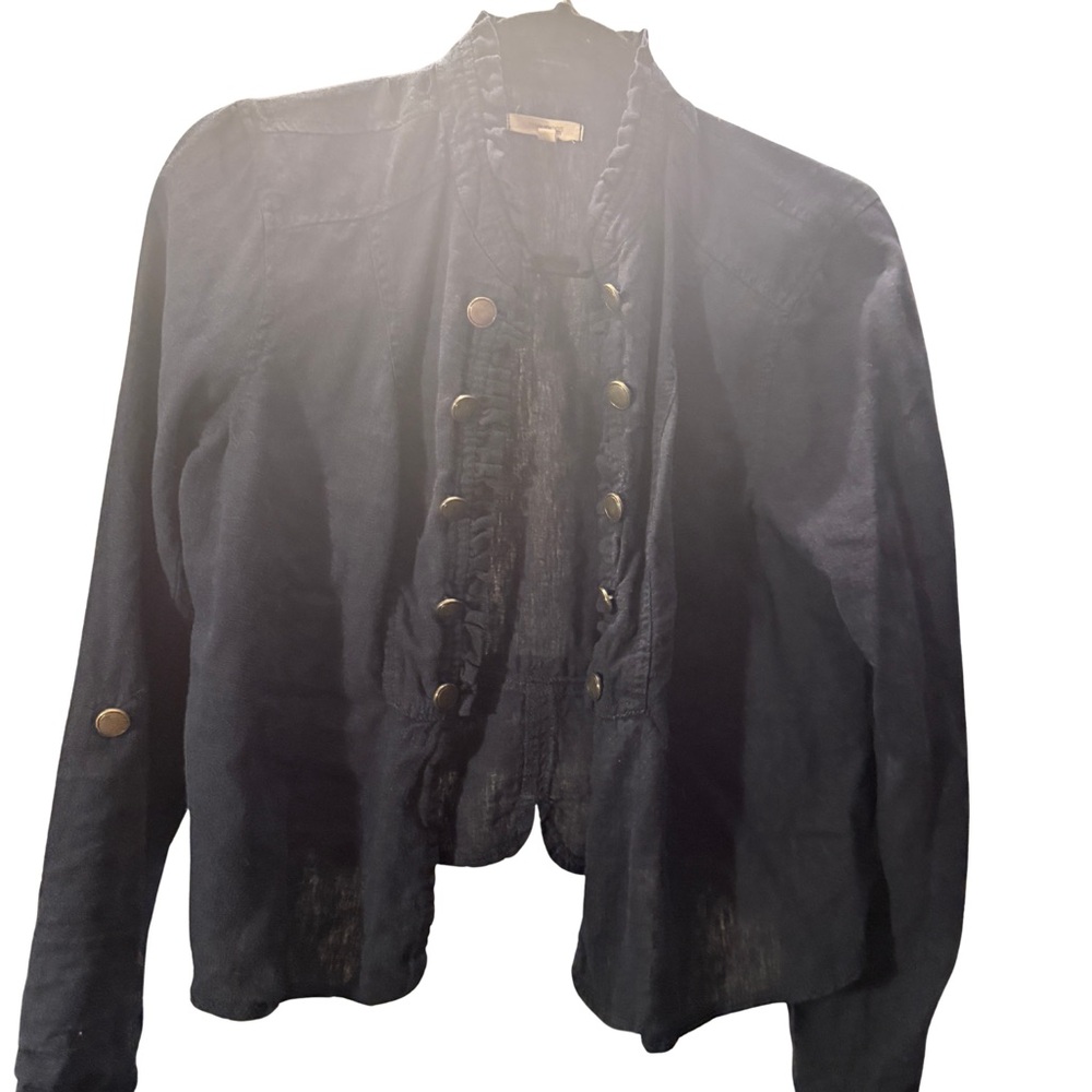 Maurices Navy Blazer with Brass Accents